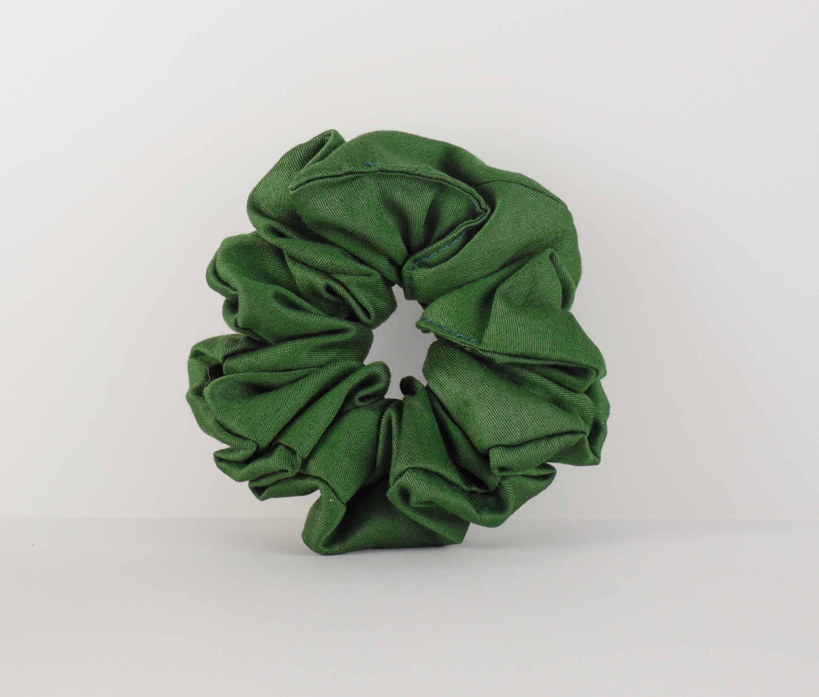 Scrunchies medium size - dark green